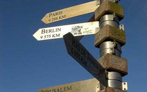 Directions at the top of Cape Point